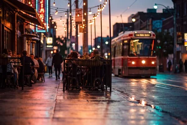 Toronto Digest — Queen West at dusk