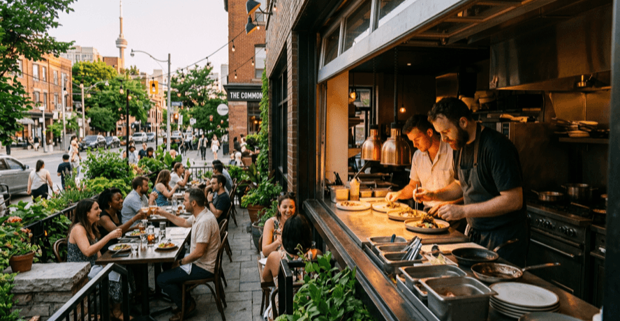 Plated dishes at one of the best new restaurants Toronto 2026 diners are booking during Summerlicious