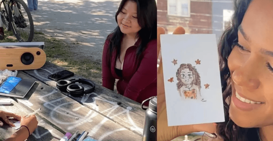 Toronto Artist Goes Viral for $1 Portraits and Even Caught Drake’s Attention